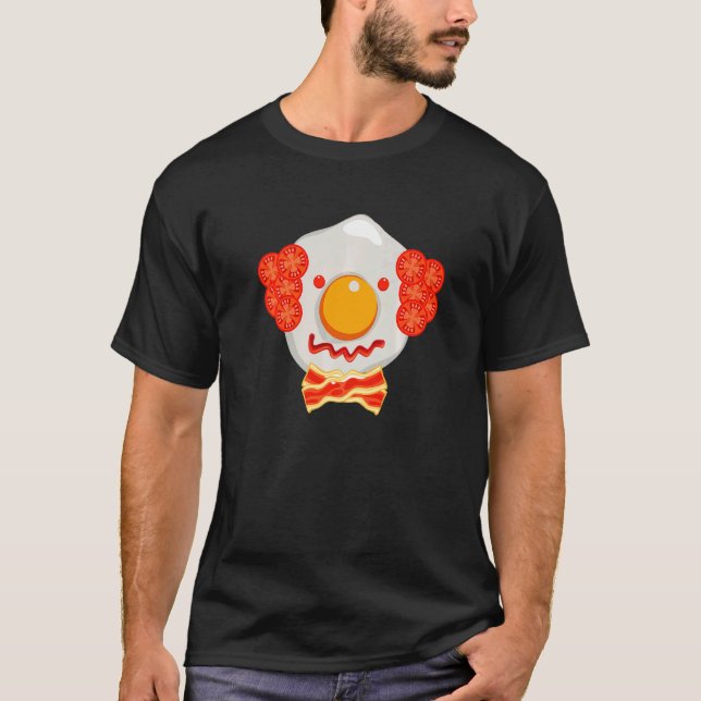 Camiseta Huevo frito De Payaso Con Bacon Y Tomate (Anverso)