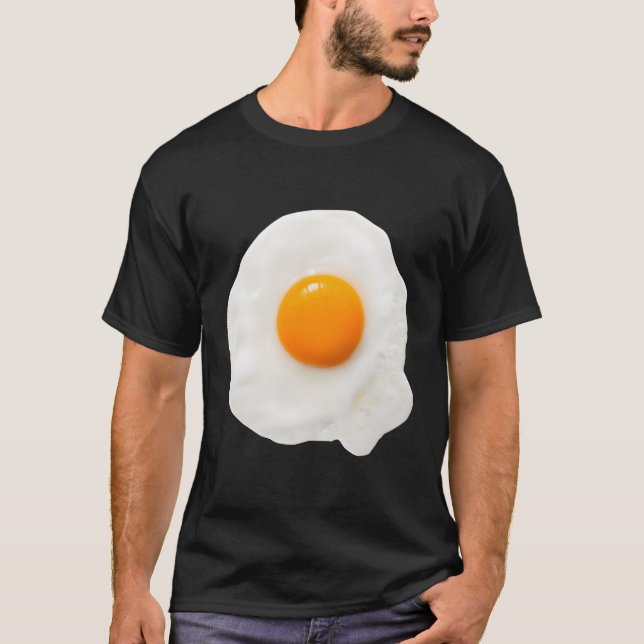 Camiseta Huevo frito Halloween Yolk Desayuno Comida (Anverso)
