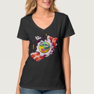 Camiseta Huevo Frito Y Bacon Disfrutan Del Momento De Tu Ve
