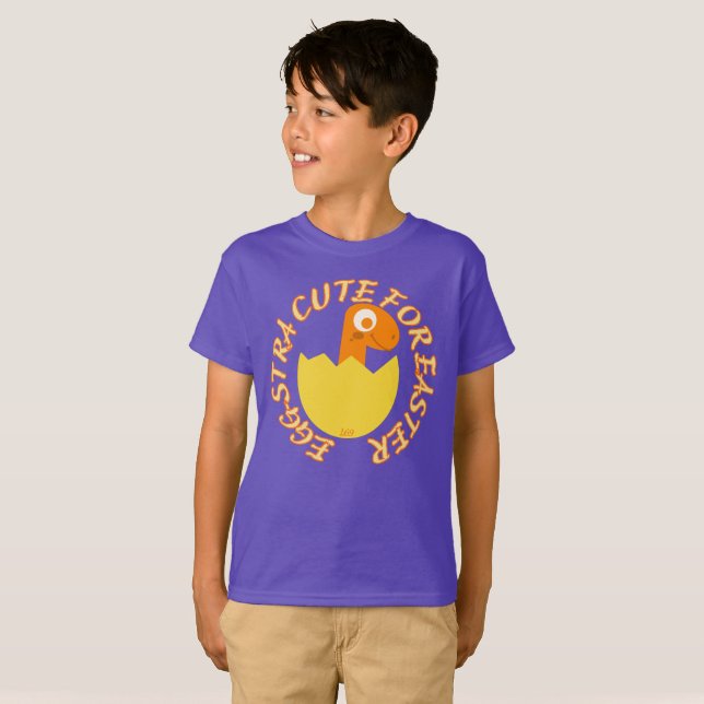 Camiseta HUEVO GSTRA CUTE PARA regalo de Dino de Pascua (Anverso completo)