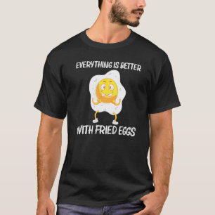 Camiseta Huevo Guay Para Hombres Mujeres Fried Baked Proteí