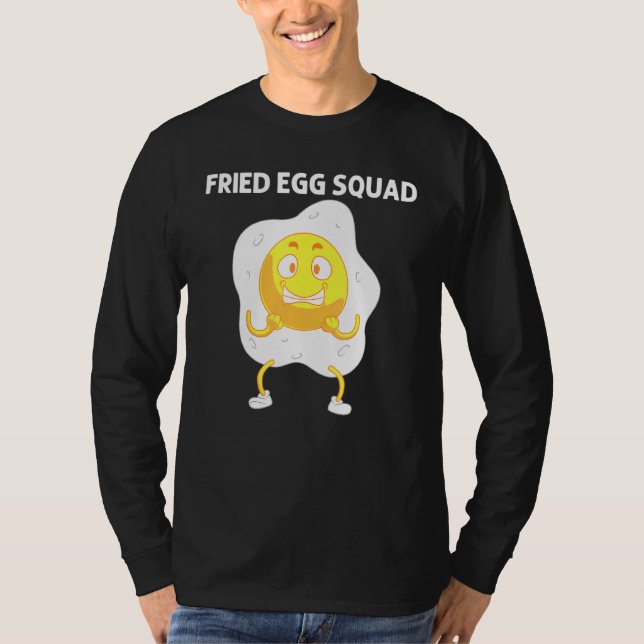 Camiseta Huevo Guay Para Hombres Mujeres Fried Baked Proteí (Anverso)