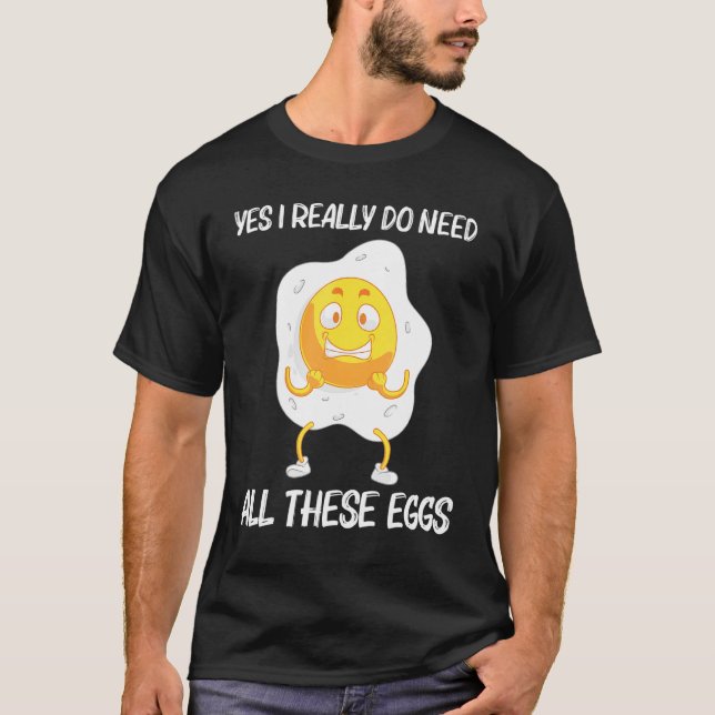 Camiseta Huevo Guay Para Hombres Mujeres Fried Baked Proteí (Anverso)