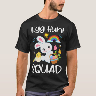 Camiseta Huevo Hunt Squad Cute Cita Pascua Bunny Baby Chick
