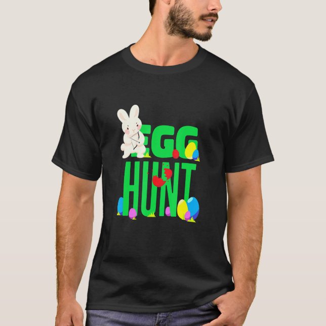 Camiseta Huevo Hunter Bow Y Arrow Egg Hung Easter Bu (Anverso)