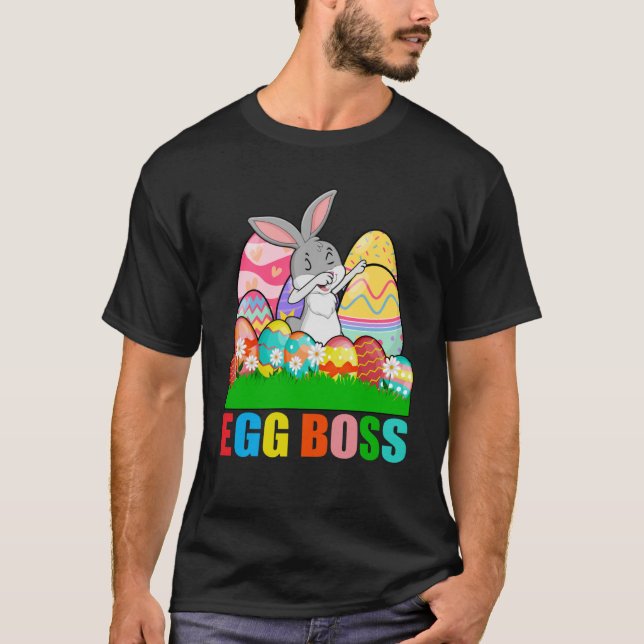 Camiseta Huevo Jefe Pascua Dabbing Jóvenes Niños Niños Niño (Anverso)