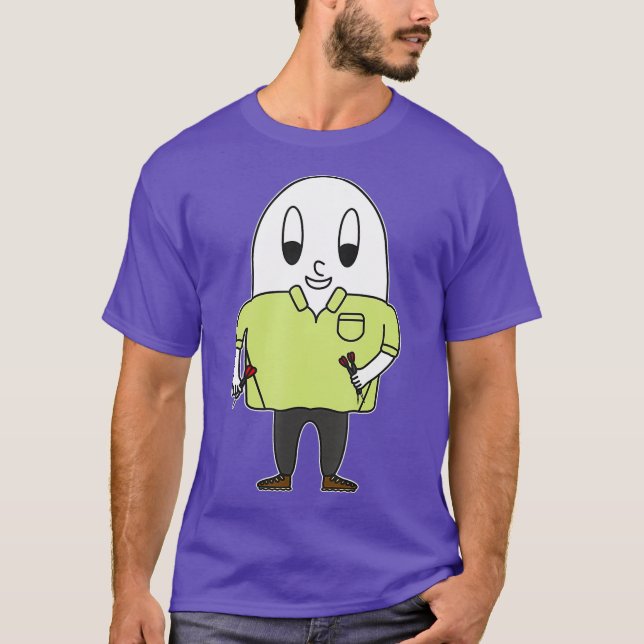 Camiseta Huevo jugador de dardos (Anverso)