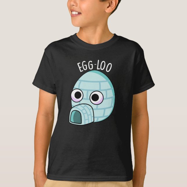Camiseta Huevo-loo Funny Egg Pun Dark BG (Anverso)