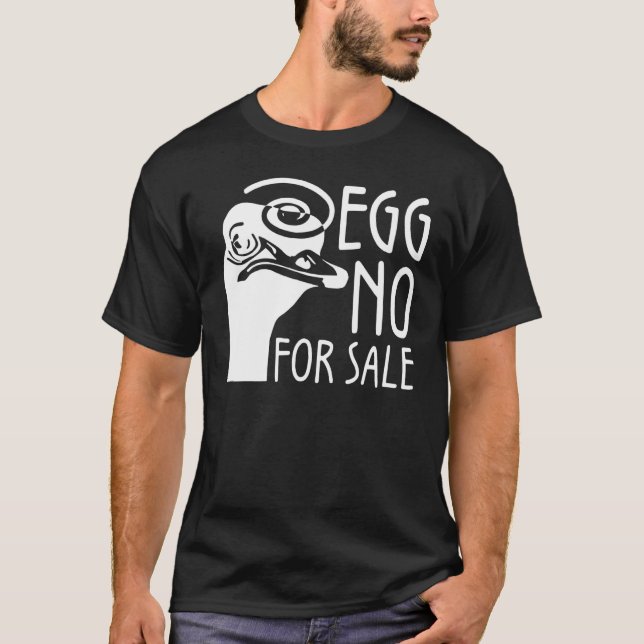 Camiseta Huevo No Para El Tapón De Venta (Anverso)