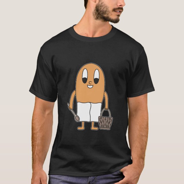 Camiseta Huevo para la Sauna-Goer (Anverso)