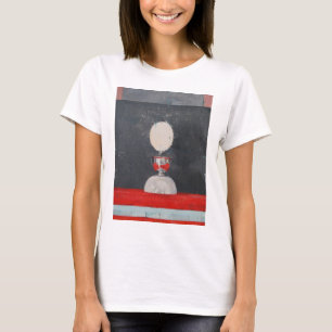 Camiseta Huevo sobre rojo y negro