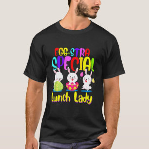 Camiseta Huevo Stra Especial Lunch Lady Eggs de Pascua Feli