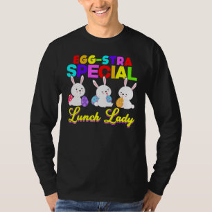 Camiseta Huevo Stra Special Lunch Lady Cute Feliz Pascua