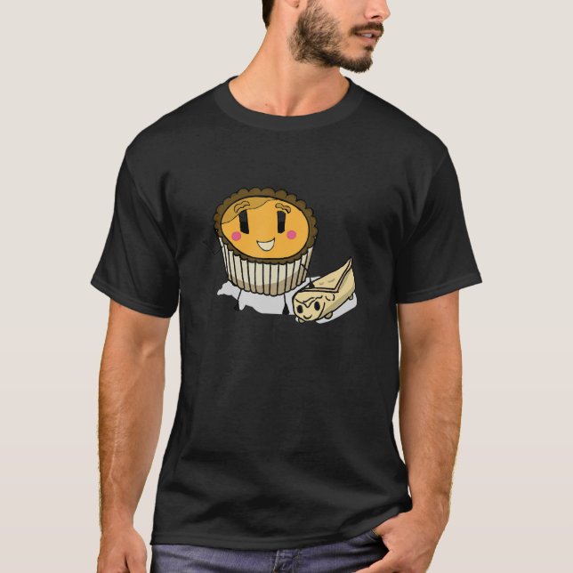 Camiseta Huevo Tart Dim Sum y Huevo Rollo Perro (Anverso)