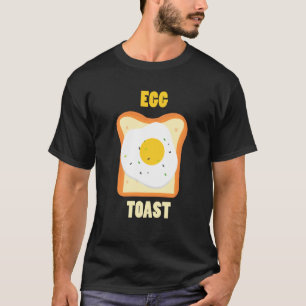 Camiseta Huevo Toast Breakfast Costume Cute Fácil Comida Ha