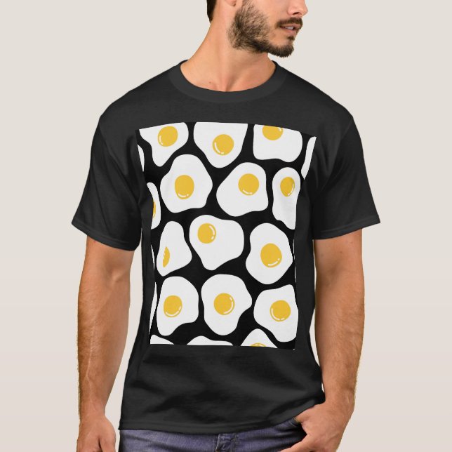Camiseta Huevos Arañados: Quirky Vintage. (Anverso)
