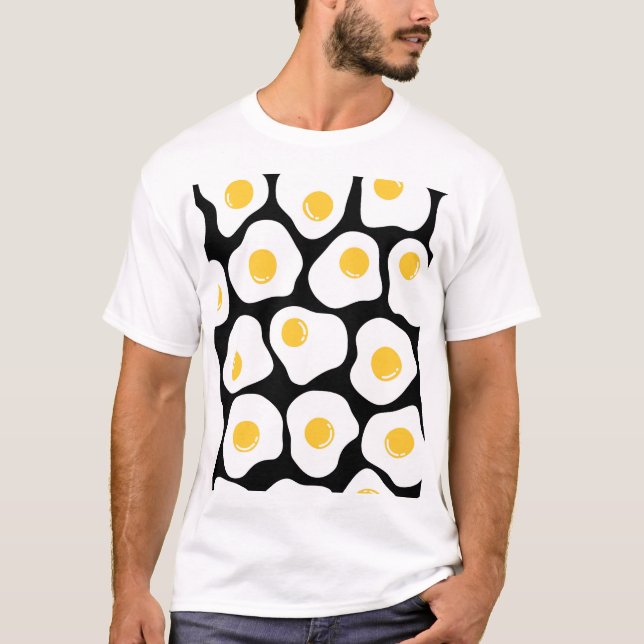 Camiseta Huevos Arañados: Quirky Vintage. (Anverso)