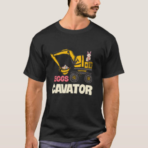 Camiseta Huevos Cavador Conejo de Pascua Excavadora Niños N