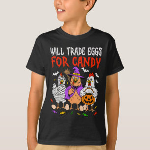 Camiseta Huevos Comerciales De La Granja De Halloween De Po