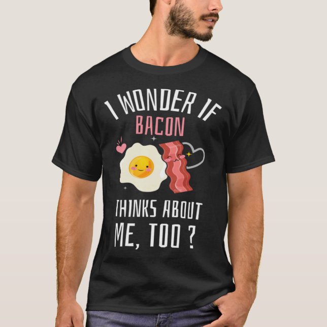 Camiseta Huevos Cute de comida rápida de comida Bacon Ameri (Anverso)