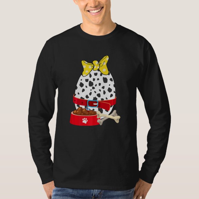 Camiseta Huevos de conejito Dalmatian Perro Imprimen Ropa d (Anverso)