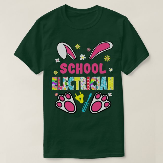 Camiseta Huevos de Eggs Bu en la Escuela de Conejo Electric (Diseño del anverso)