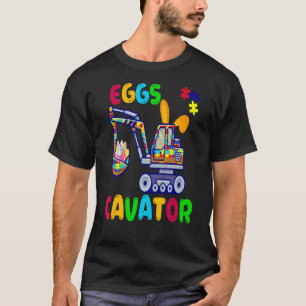 Camiseta Huevos de excavadora para niños con autismo Caza d