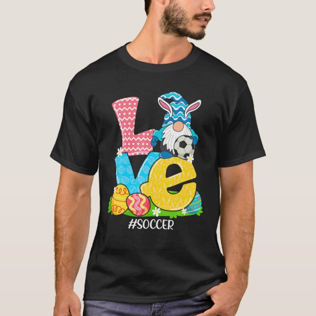 Camiseta Huevos de fútbol de divertidos conejo deportivo de (Anverso)
