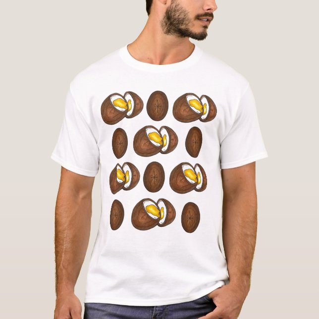 Camiseta Huevos de huevo de crema de chocolate Feliz Tee de (Anverso)