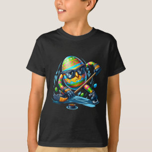 Camiseta Huevos de jugador de hockey de Pascua Conejo conej