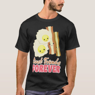 Camiseta Huevos de Kawaii y mejores amigos de Bacon BFF par