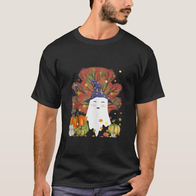 Camiseta Huevos de la caída de los hongos de la calabaza de (Anverso)