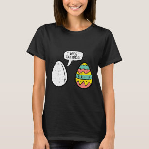 Camiseta Huevos de Pascua Bonitos Tattoos Caza Graciosa Hom