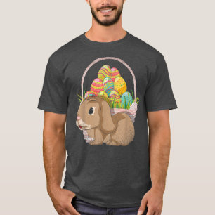 Camiseta Huevos de Pascua Cesta de Pascua Festividad de Pas