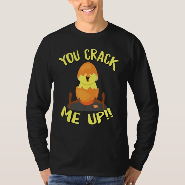Camiseta Huevos De Pascua, Chick, Me Crackeas Pun Para Niño (Anverso)