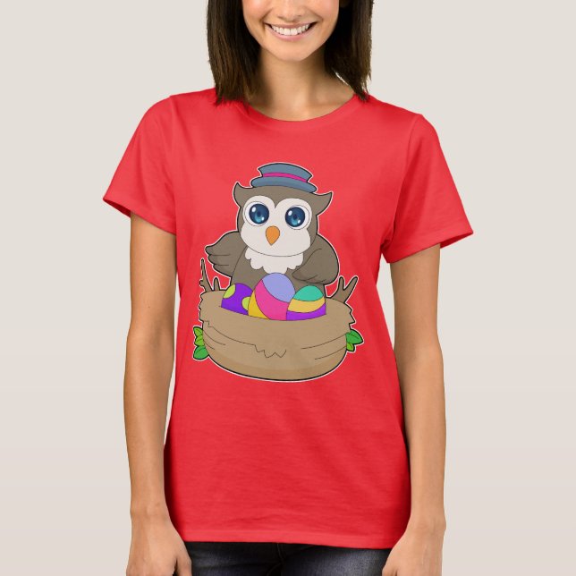 Camiseta Huevos de pascua de búho Nest (Anverso)