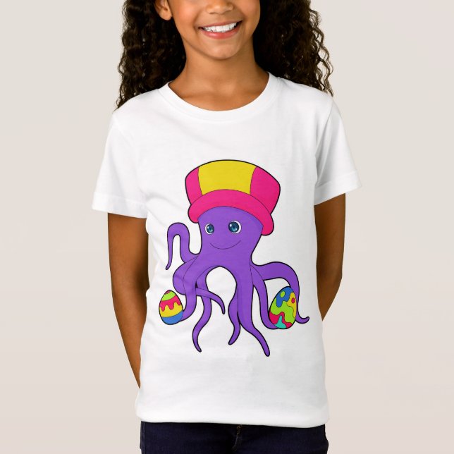 Camiseta Huevos de Pascua de pulpo (Anverso)