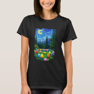 Camiseta Huevos de Pascua Estética Bonita Jardín Van Gogh D