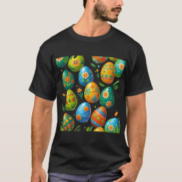 Camiseta Huevos de Pascua Festividad - Juego de Pegatinas d