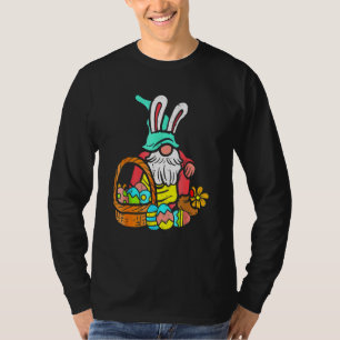 Camiseta Huevos de Pascua Jardín Nórdico Gnome Bunny Basket