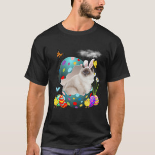 Camiseta Huevos de Pascua Ragdoll Bunny Cat Gifts Cat Dad C