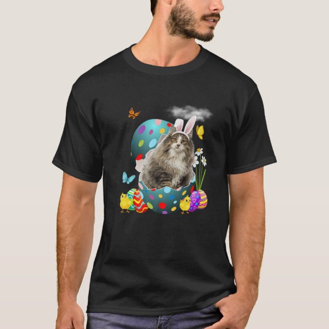 Camiseta Huevos de Pascua Regalos de Gato de Conejo Foresta (Anverso)