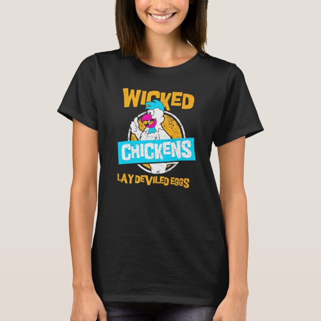 Camiseta Huevos de pollo malvado Lay huevos perdidos - Poll (Anverso)