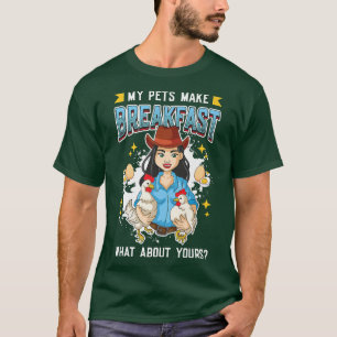 Camiseta Huevos de pollo Mis Mascotas desayunan pollo Farme