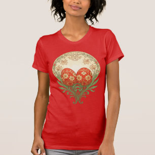 Camiseta Huevos de Renovación Primaveral Arte Nouveau Diseñ