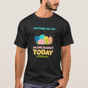 Camiseta Huevos En Una Cesta Conejo Conejo Huevo De Pascua 