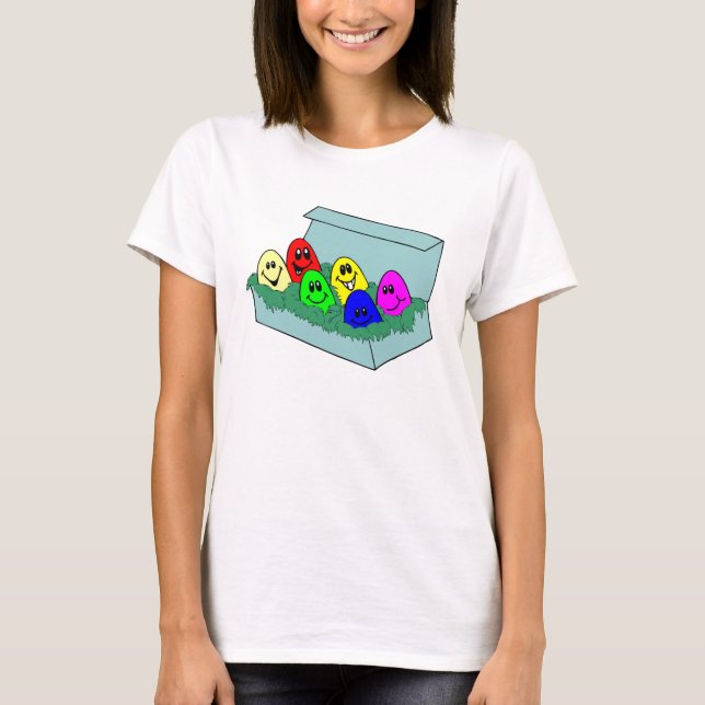 Camiseta Huevos felices de Pascua (Anverso)