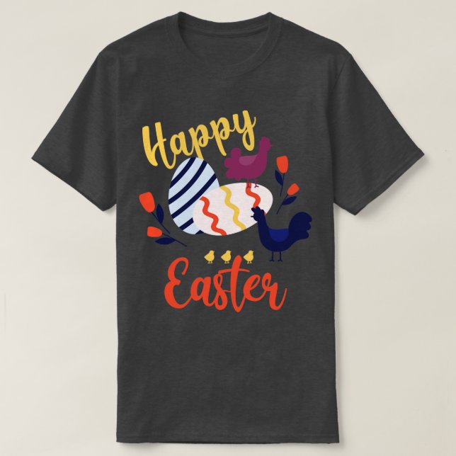 Camiseta Huevos felices de Pascua (Diseño del anverso)