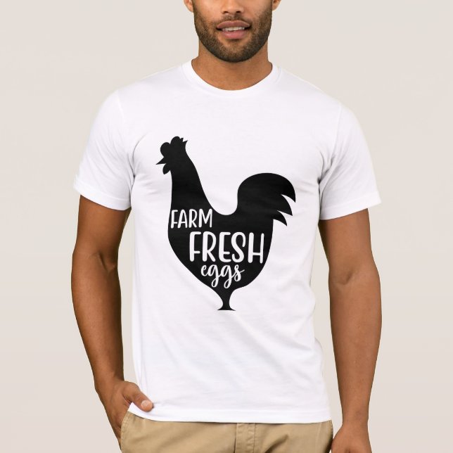 Camiseta Huevos frescos de granja (Anverso)