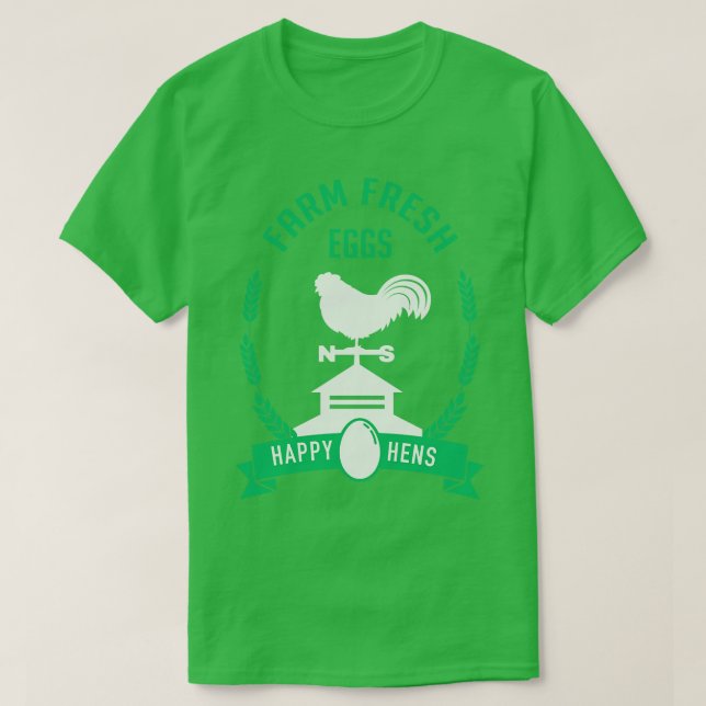 Camiseta Huevos frescos de granja (Diseño del anverso)